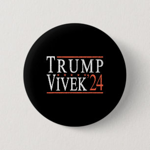 Chapa Redonda De 5 Cm Donald Trump Vivek Ramaswamy 2024 Presidente Repúb