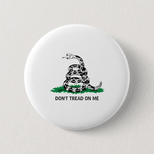 Chapa Redonda De 5 Cm Dont Tread On Me  (Anverso)