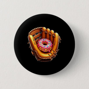 Chapa Redonda De 5 Cm Donut Sell Glove Youth Sports Ilustracion