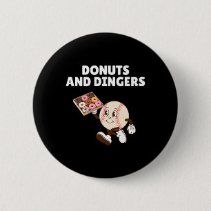 Chapa Redonda De 5 Cm Donuts Y Dingers Venden Humor Gracioso Donuts Y Di