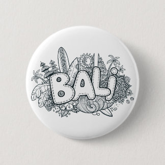 Chapa Redonda De 5 Cm Doodle de Bali