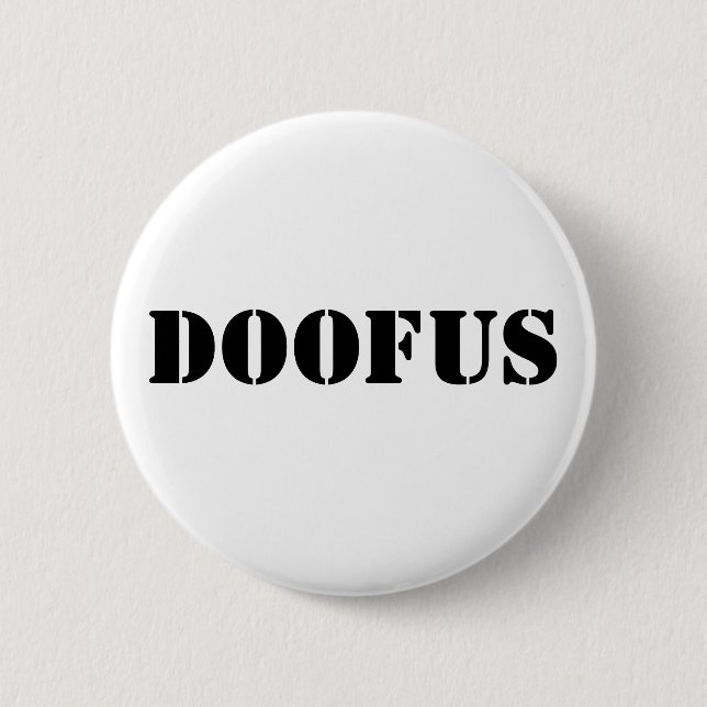 Chapa Redonda De 5 Cm Doofus (Anverso)