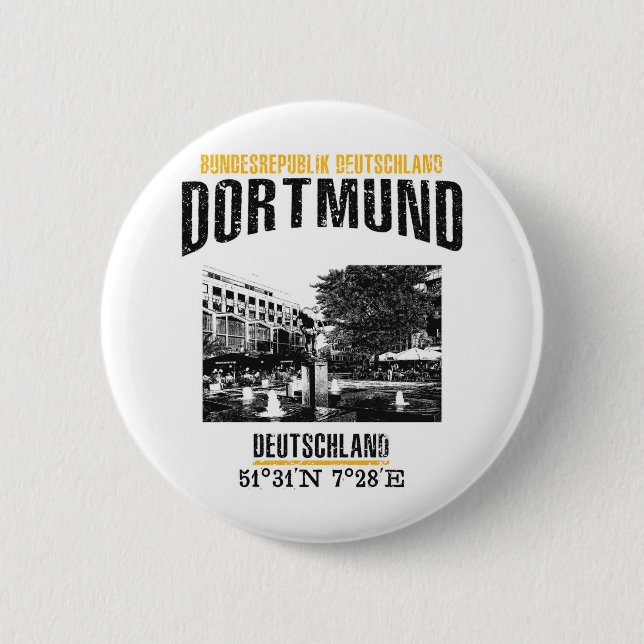 Chapa Redonda De 5 Cm Dortmund (Anverso)