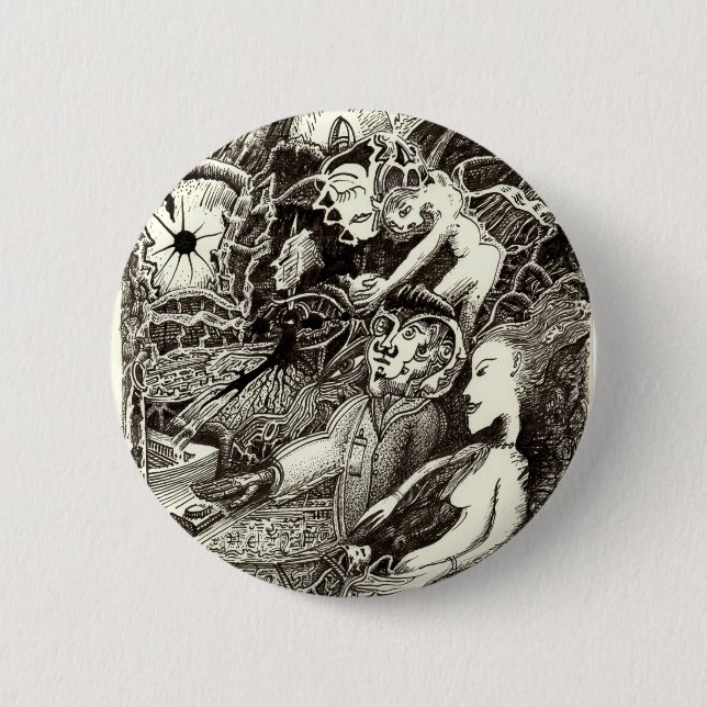 Chapa Redonda De 5 Cm Dos mundos (Anverso)