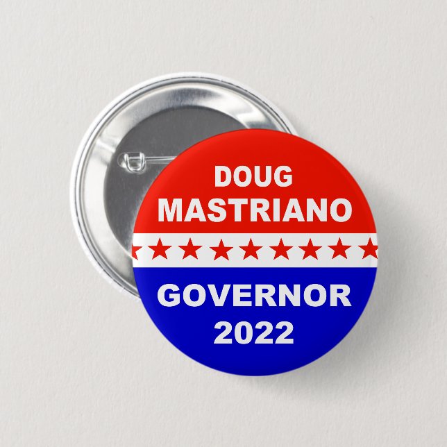 Chapa Redonda De 5 Cm Doug Mastriano Gobernador Pennsylvania (Anverso y reverso)