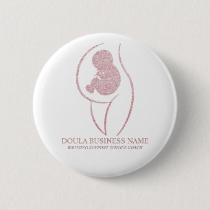 Chapa Redonda De 5 Cm Doula Profesional y Enfermera de Embarazo Coach de