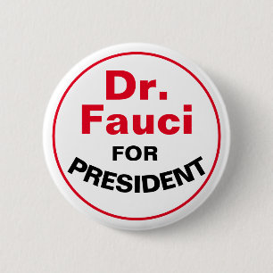 Chapa Redonda De 5 Cm Dr. Fauci, Presidente