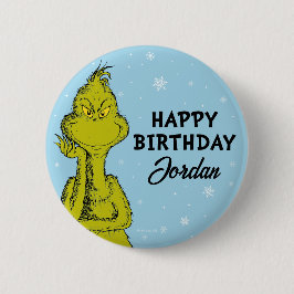 Chapa Redonda De 5 Cm Dr. Seuss | Grinch Winthday Birthday