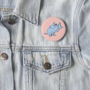 Chapa Redonda De 5 Cm Dr. Seuss Horton Vista Lateral