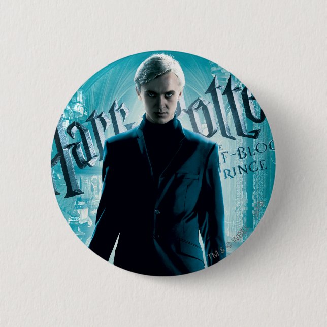 Chapa Redonda De 5 Cm Draco Malfoy (Anverso)
