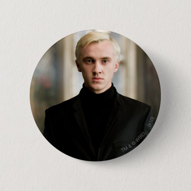 Chapa Redonda De 5 Cm Draco Malfoy Directo (Anverso)