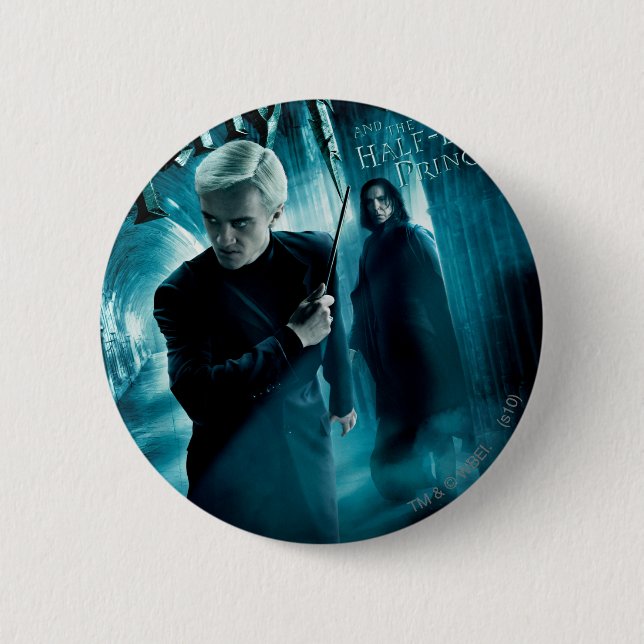 Chapa Redonda De 5 Cm Draco Malfoy y Snape 1 (Anverso)