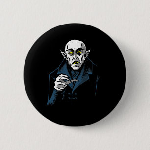 Chapa Redonda De 5 Cm Drácula de terror de vampiro de Nosferatu Hallowee