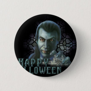 Chapa Redonda De 5 Cm Drácula Halloween