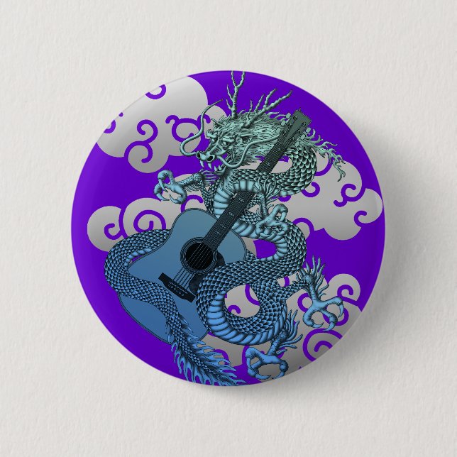 Chapa Redonda De 5 Cm dragon aco (Anverso)