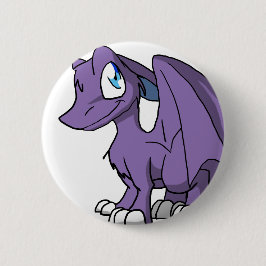 Chapa Redonda De 5 Cm Dragón peludo del SD - colores ilimitados