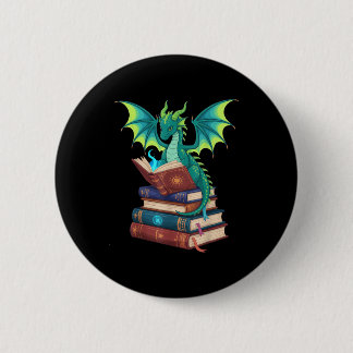 Chapa Redonda De 5 Cm Dragon Reading Books Fantasy Lovers Mythical Creat