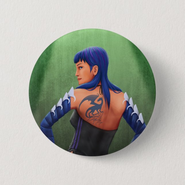 Chapa Redonda De 5 Cm Dragones del DES del lignée del La: M13 (Anverso)