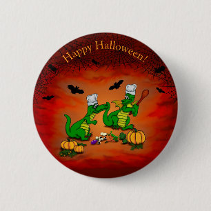 Chapa Redonda De 5 Cm Dragones - ¡Feliz Halloween! Hoy cocinaré