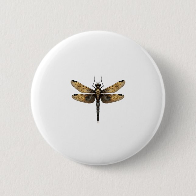 Chapa Redonda De 5 Cm Dragonfly Animal Art Graphic Dragonfly (1) (Anverso)