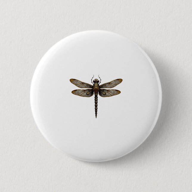 Chapa Redonda De 5 Cm Dragonfly Animal Art Graphic Dragonfly (2) (Anverso)