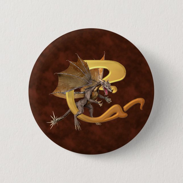 Chapa Redonda De 5 Cm Dragonlore C inicial (Anverso)