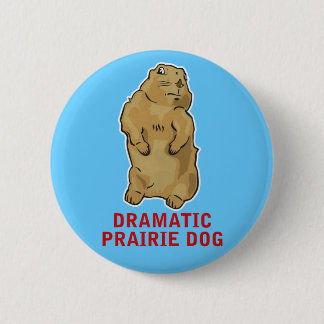 Chapa Redonda De 5 Cm Dramático Perro Prairie