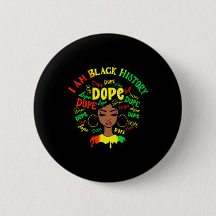 Chapa Redonda De 5 Cm Drogas Soy Historia Negra Afro Mujeres Juneteenth
