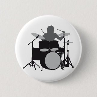 Chapa Redonda De 5 Cm drummer