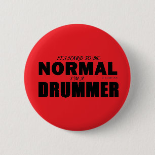 Chapa Redonda De 5 Cm Drummer normal