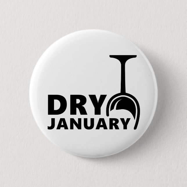 Chapa Redonda De 5 Cm Dry january, één maand geen alcohol te drinken (Anverso)