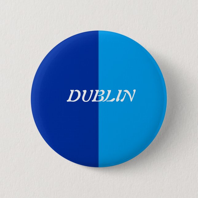 Chapa Redonda De 5 Cm Dublin Badge (Anverso)
