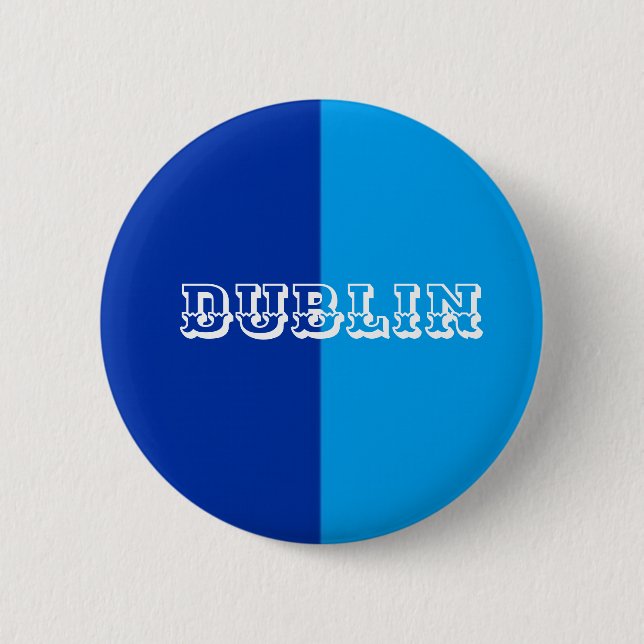 Chapa Redonda De 5 Cm Dublin Badge (Anverso)