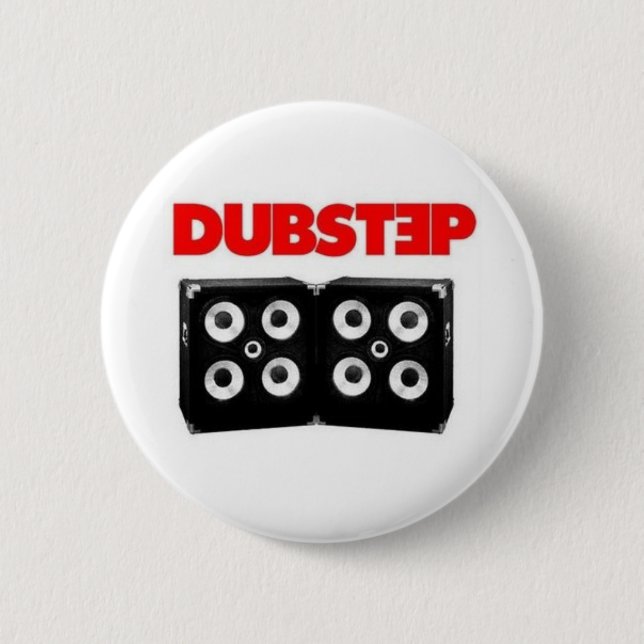 Chapa Redonda De 5 Cm Dubstep (Anverso)