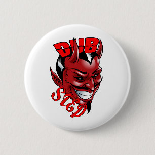 Chapa Redonda De 5 Cm Dubstep Devil