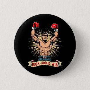 Chapa Redonda De 5 Cm Duck Dodge Win Boxing Champion Spirit