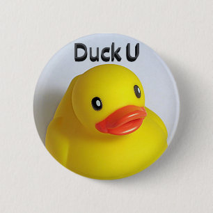 Chapa Redonda De 5 Cm Duck U