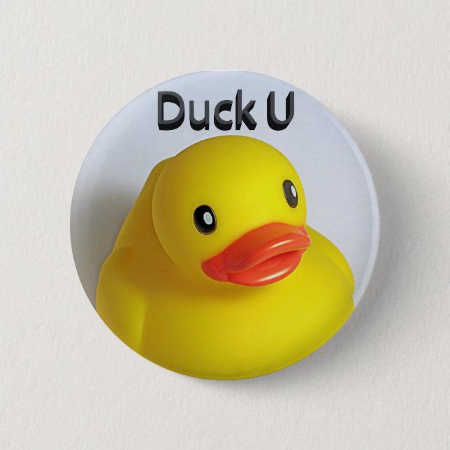 Chapa Redonda De 5 Cm Duck U (Anverso)