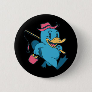 Chapa Redonda De 5 Cm Duckbill Fisherman