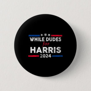 Chapa Redonda De 5 Cm Dudes Para Kamala Harris 4