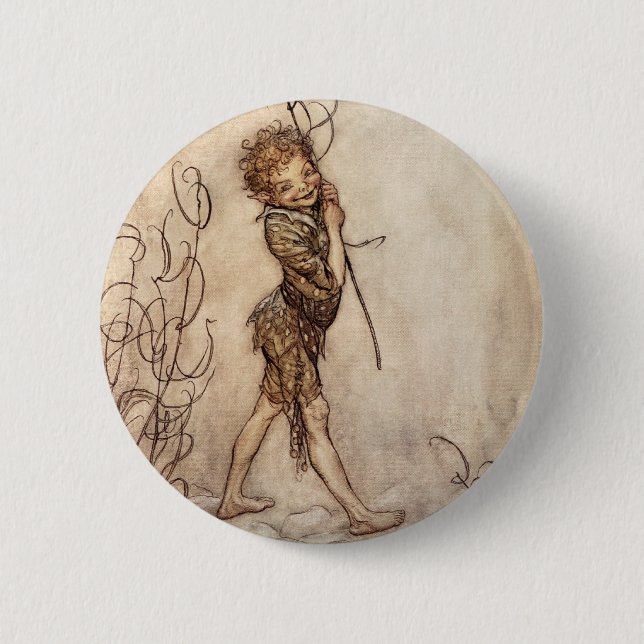 Chapa Redonda De 5 Cm Duende malicioso (Anverso)