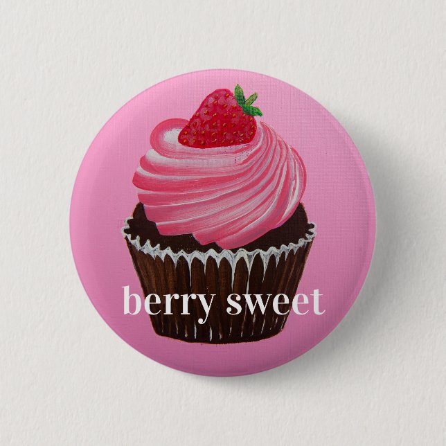 Chapa Redonda De 5 Cm dulce de la baya (Anverso)