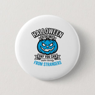 Chapa Redonda De 5 Cm Dulces de Halloween de Extraños Calabaza Vintage D