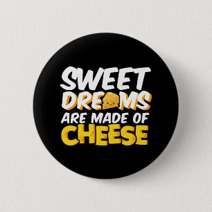 Chapa Redonda De 5 Cm Dulces sueños hechos con un divertido bollo de que