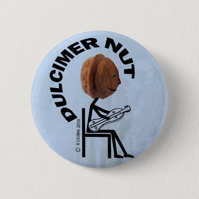 Chapa Redonda De 5 Cm Dulcimer Nut (Anverso)