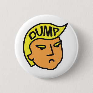Chapa Redonda De 5 Cm Dump Trump
