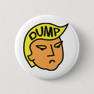 Chapa Redonda De 5 Cm Dump Trump