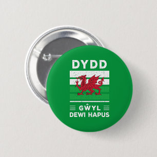Chapa Redonda De 5 Cm Dydd Gæyl Dewi Hapus Feliz Día 2 De St Davids