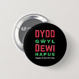 Chapa Redonda De 5 Cm Dydd Gæyl Dewi Hapus Feliz Día 5 De San Davids