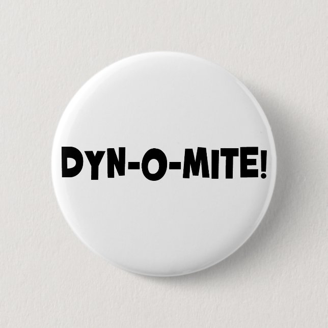 Chapa Redonda De 5 Cm ¡Dyn-o-ácaro! (Anverso)